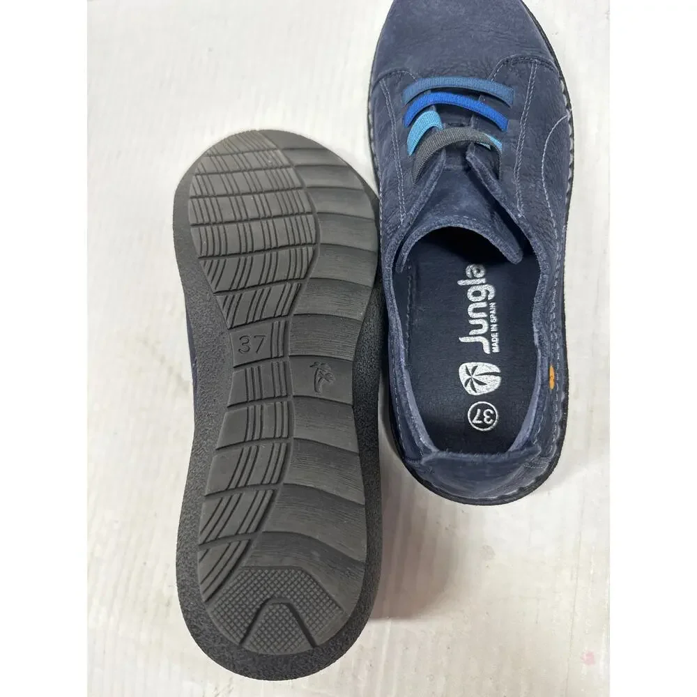 Jungla Shoes Women’s Blue Casual‎ Mary Jane Elastic Strappy Sneakers Size 37